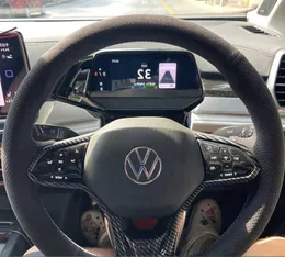 Customized Car Steering Wheel Cover Suede Non-slip For Volkswagen VW Golf 8 MK8 GTI Golf GTE 2020-2021 Car Accessories