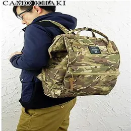 Japan Anello Original Backpack Rucksack Unisex Canvas Quality School Bag Campus Big Size 20 colors to choose333M