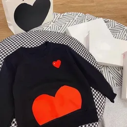 kids designer sweaters baby sweaters toddler clothes Pullover 2023 Love shape Warm fasion designers pullovers Jumper 100% cotton white black red 23 styles