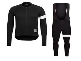 Zespół Rapha Cycling Long Sleeves Jersey BIB Sets Sets Summer Ropa Ciclismo Mountain Clothing Rower zużycie U418119290491