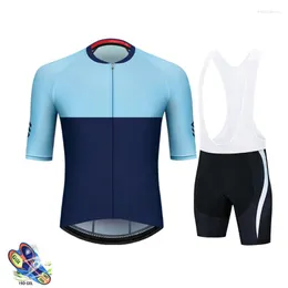 Racing Sets Men 2022 Summer Cycling Jersey Conjunto de manga curta MTB Bike Uniform ROPA Ciclismo Maillot Bicycle Clothing Suit