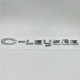 For Citroen C-Elysee Car Styling Sticker Emblem Badge rear Trunk Logo Label Decals238j