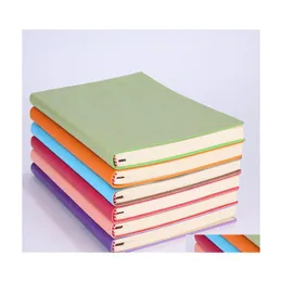Notatniki Wysokiej jakości A5 Proste klasyczne solidne notebooki dzienne harmonogram szkicbook home szkolne biuro dostarczania prezentów Drop OTDF4
