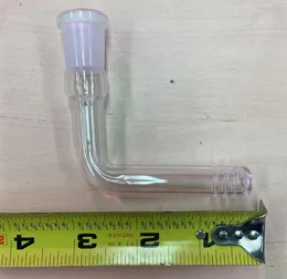 Bong in vetro Narghilè Downstem Tubi Asta inferiore a 90 gradi per pipa ad acqua da 14 mm