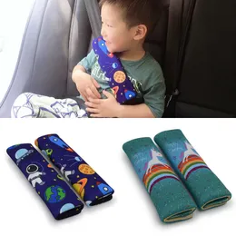 Säkerhetsbälten Tillbehör 2st Söt bil Auto Säkerhetssäkerhetsbälte Sele Axel Pad Cover Children Protect Cover Cushion Support Car Pillow Seat Belt T221212