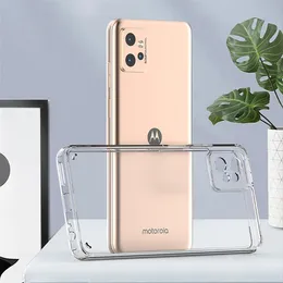 Telefonfodral för Motorola Moto G9 Power G Stylus E6 G8 Plus Honor X8 4G Transparent Clear 1,5 mm TPU Acrylic C