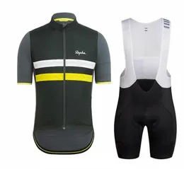 New Rapha Cycling Clothing Men Summer Rower Outdoor Sportswear Jersey Rower BIB KRÓTKI Zestaw Ubrania rowerowe wyścigowe S2101282355009