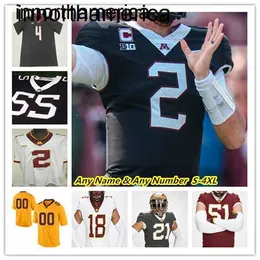 Maglie NCAA College Football Minnesota Golden Gophers Tanner Morgan Athan Kal