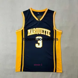 Herren-Basketballtrikot, benutzerdefiniertes Wade#3 MARQUETTE High School-Trikot, genäht