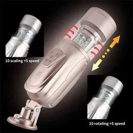 Sex toys massager Automatic Sucking Retractable Masturbator Male Real Thrust Rotate Blowjob Machine Penis Orgasm Vibrator Adult Toys 18