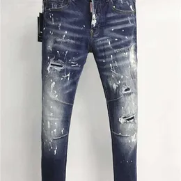 2023 novo designer de jeans moda jeans chegadas d2 jeans masculino luxo denim buracos calças motociclista roupas masculinas