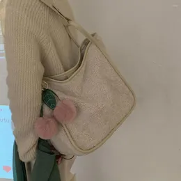 حقائب المساء Yixiao Winter Fluffy Plush Women's Lostte Bag Cute Cherry Shopping for for the prace hand hands high ladies clutch