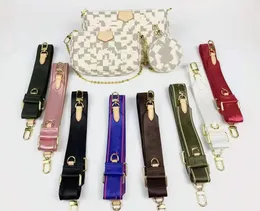 7a oryginalne projektanci skórzanych torby torby mody torebka portfel Telefon Kobiety Crossbody Bag Trzy luksusowe torebki torebki TOTE 3 PEC w 1 kwiat i siatka 7 kolor