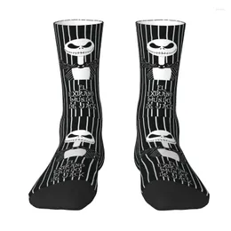 Herrensocken, Neuheit, Herren-Horrorfilm-Kleid, Unisex, bequem, warm, 3D-Druck, Halloween-Schädel, Jack Tim Kennedy, Weihnachts-Crew