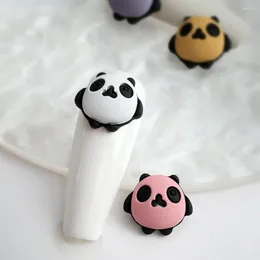 Dekoracje gwóźdź Art 5pcs Wykwintna dekoracja trójwymiarowa jesienna, niechętnie, urocze macaroon Lakier Lakier Giant Panda