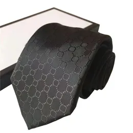 Heren 100% Silk Tie Jacquard garen geverfde stropdas Standaard merk Gift Box Packaging Business 2023