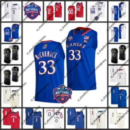 Basquete universitário veste 2022 NCAA Final Four 4 Custom KU Kansas Jayhawks Basketball Jersey 2 Christian Braun 44 Mitch Lightfoot 20 Michael Jankovich 31 Cam Martin