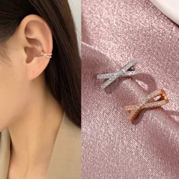 1pc Punk Gold Color Rhinestone Ear Clip for Women No Pierced C Shape Geometric Small Ear Cuff Ear Wrap Ear Cuff Clips Smycken
