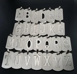 Present rostfritt st￥l 26 engelska alfabetet namn tecken halsband initial bokstav symbol avtagbar dubbel lager text smycken h￤nge nec5535928