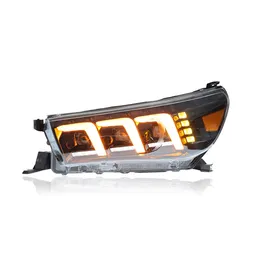 Auto Scheinwerfer Montage Beleuchtung Zubehör Für Toyota Hilux Revo LED Scheinwerfer Blinker Anzeige Tagfahrlicht