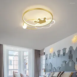 Taklampor modern LED -tecknad molnform fjärrkontrolllampa för barn rum sovrumsstudie inomhusarmaturer