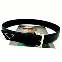 Luxurys Designer Leather Belt Width 3.8cm Men Triangle Mark Belts Length 98cm Mens Buckle Belt For Women Letters P 22121304