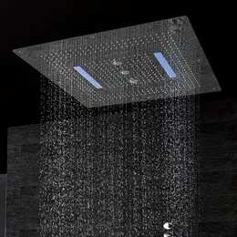 Big size takduschhuvud LED med fjärrkontroll 800800 Rain Waterfall Swirl5171599
