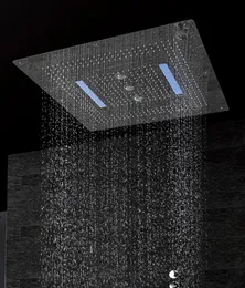 Duża głowica prysznicowa z dużym rozmiarem z zdalnym kontrolerem 800800 Wodospad deszczowy SWIRL3327729