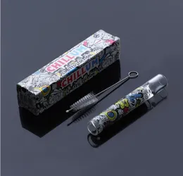 cartoon design Glass Pipe Bats Steamroller wholesale pipes for Smoking Bat Tobacco Hookah Heady Tube pocket