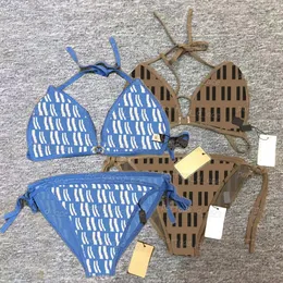 Mektup Örme Kadın Sütyen Seksi Yular Set Seti Yaz Tatil Plajı Sutyen Bılganda Modaya uygun iç çamaşırı iç çamaşırı