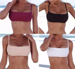 Neuankömmlinge Solid Color 2017 Sexy Women Bandage Bikini Tops Unbekannt