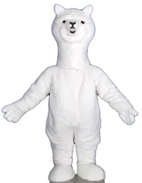 Costume adulto della mascotte dell'alpaca di qualità di promozione vestito adulto del fumetto che apre campagna genitori-bambino di affari