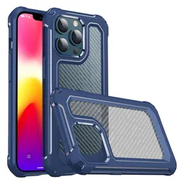 Carbon Fiber Shockproof Phone Cases for iPhone 14 13 12 11 Pro Max XS XR X 6 7 8 Plus SE2 Samsung S22 S21 Ultra S20FE Premium Quality Cellphone Back Cover Case