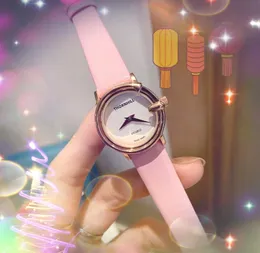 Small G Bee Shape Dial Watch Women Fashion Auto Date Gifts Gold Silver Lady Belt Leather Leathe