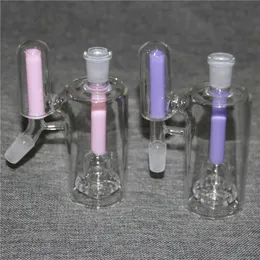 Hookah Glass Bong Rury wodne Filtr Honex Plaster Ash Catcher 14 mm 18 mm Mini Bongs Łapacze grube Pyrex Clear Bubbler Ashcatcher 45 stopnia