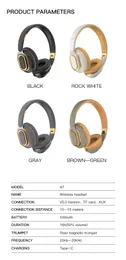H7 Kablosuz Kulaklık Bluetooth Kulaklık Derin Bas Kulaklık Hifi Ses Müzik Spor Lover için Kulak Üzerinde Katlanabilir Kask