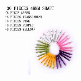 Winmax Colorful and Mixed Length Choices Dart Accessory 30 Pieces PC Dart Shafts for dartboard game3280