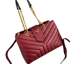 2023 Vittens axelväska Designer Handväska Fashion Chain V-Grain Portable Shopping Bag