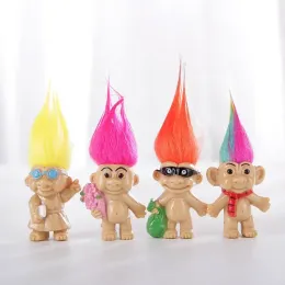 The New Kawaii Colorful Hair Troll Doll Family Members Troll kindergarten Boy Girl Trolls Toy Gift FY0243 1212