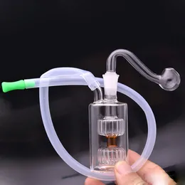 Hookahs Glass Olej Bonner Bong z podwójną matrycą plastra miodu Perc 10 mm żeńskie Rigki DAB zlewki bong z rurą palnika oleju męskiego i cena fabryczna węża