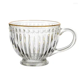 Chá de café Conjunto de café da manhã de grande capacidade com copo de vidro para fabricar água de aveia de aveia