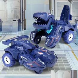 Transformation Toys Robots New Transforming Dinosaur Car Deformation Inertial glidande dino Matic Transform Boys Gifts Kid Toy Drop DHQMG