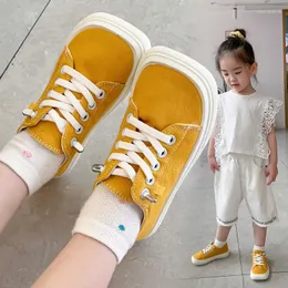 Athletic Shoes Children's Canvas 2022 Summer Fashion One Foot Square Head Small White Boys' Board Girls'