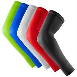 New Brand A Pair Sport basketball Arm Sleeves pads Safety Elbow Pad Solid Color Arm Support Calf Compression arm sleeves Sport Pro229G