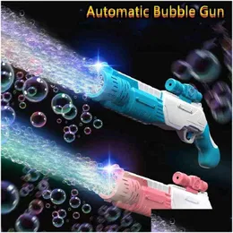 Gun Toys Bubble Hine Builtin Liquid Rifle Blower Sapone elettrico Bath Kids For Children Girls T220907 Drop Delivery Gifts Modello Dhn1T