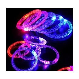 Bangle grossistljus upp leksaker LED -blinkande blinkande armband Handringarmband för festdekorationsfartyg Drop Delivery Jewelry OTZ5K
