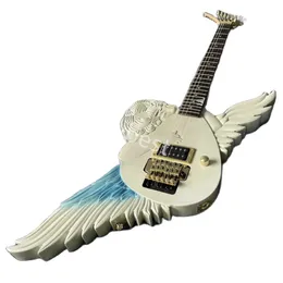 LvyBest Custom Oregelbundet Grand Electric Guitar HandCraved Customizerbar form och logotyp