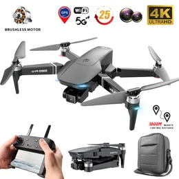 Y16 Fırçasız GPS Drone Simülatörleri 4K Profesyonel Hava Fotoğrafçılığı Beni Takip Edin Çift Kamera Level 8 Rüzgar Direnci S189