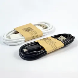 Laddningskabel för Samsung S4 Micro V8 1M 3ft OD 3.4 USB Data Sync Charger High Speed ​​Cables för Tab Xiaomi Huawei LG Smart Mobile Phones USB-C Universal för S20 S21 S22