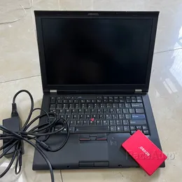 Çok dilli MB SD Connect Compact 5 Yıldızlı Teşhis Multiplxlexer T410 I5 Dizüstü Bilgisayar Arabalar ve Kamyonlar için